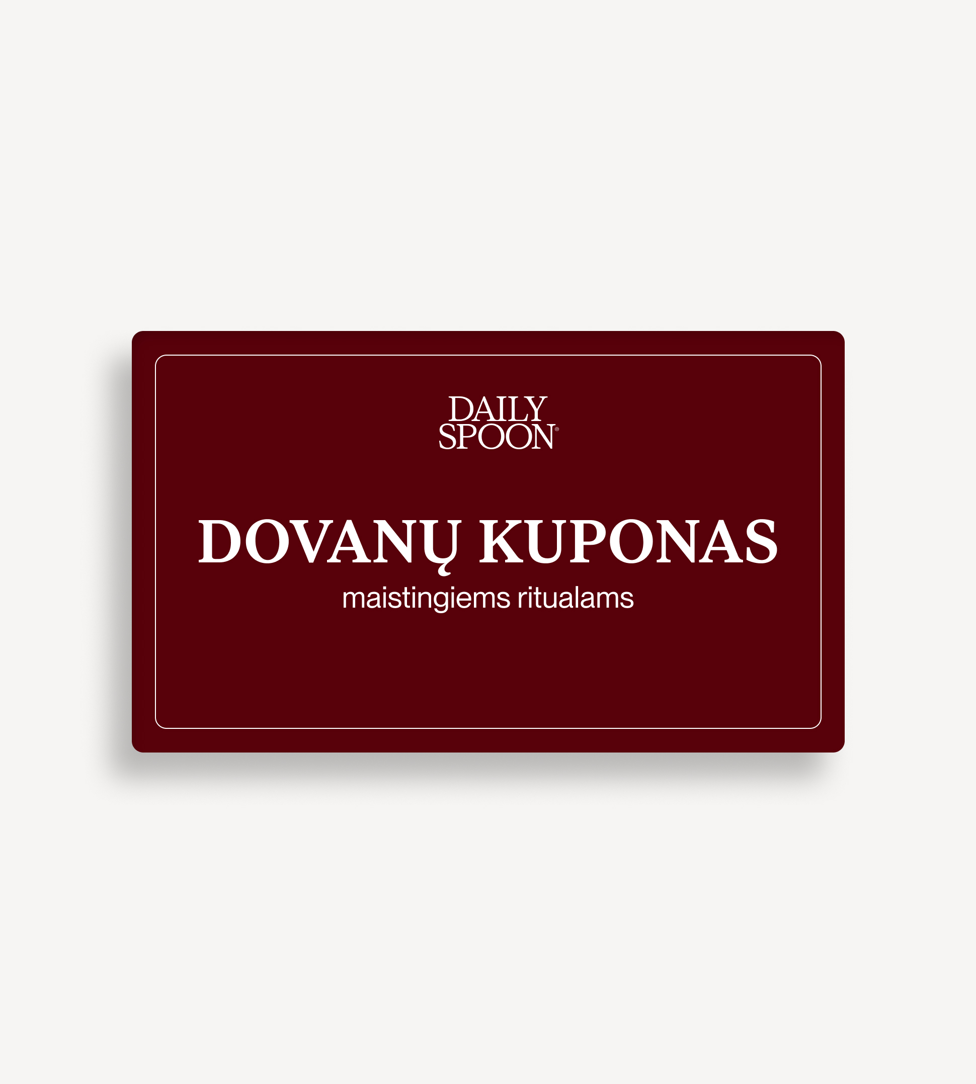 Daily Spoon dovanų kuponas