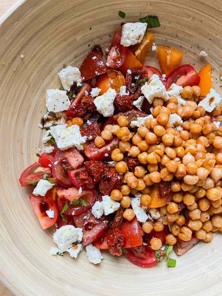 Sicilian Chickpea Salad with Feta