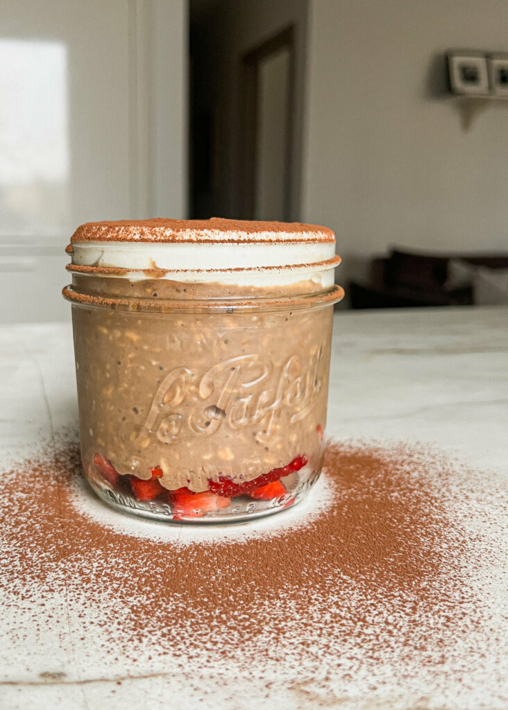 Overnight tiramisu oats