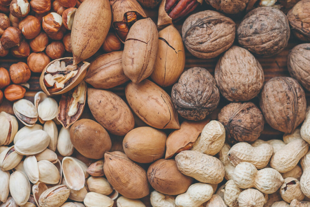 riešutai - augaliniai baltymai