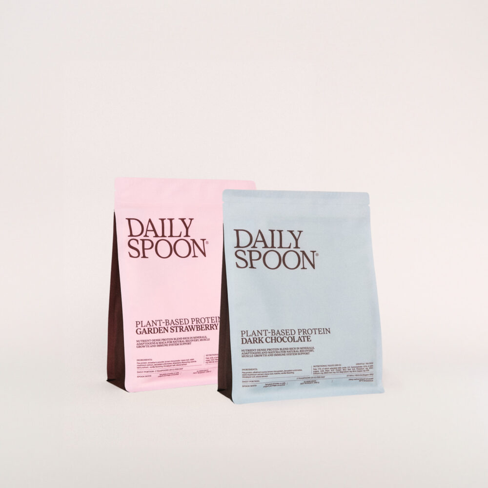 Šokolado ir braškių baltymų rinkinys