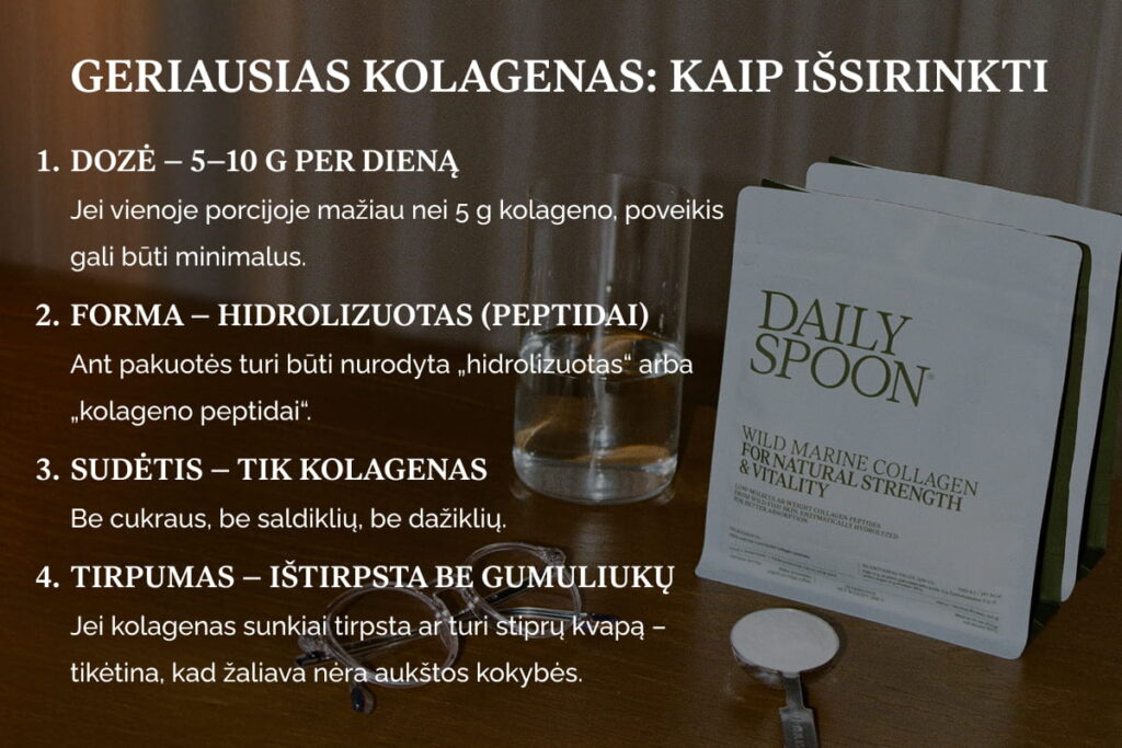 Geriausias kolagenas: kaip išsirinkti