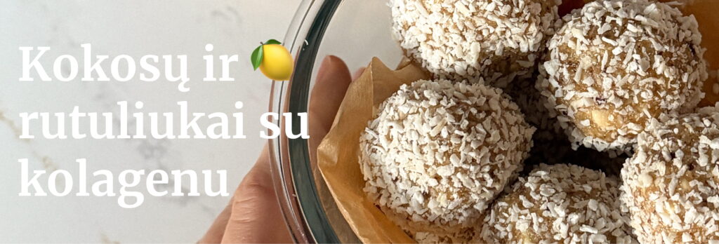 Kokosų rutuliukai su kolagenu