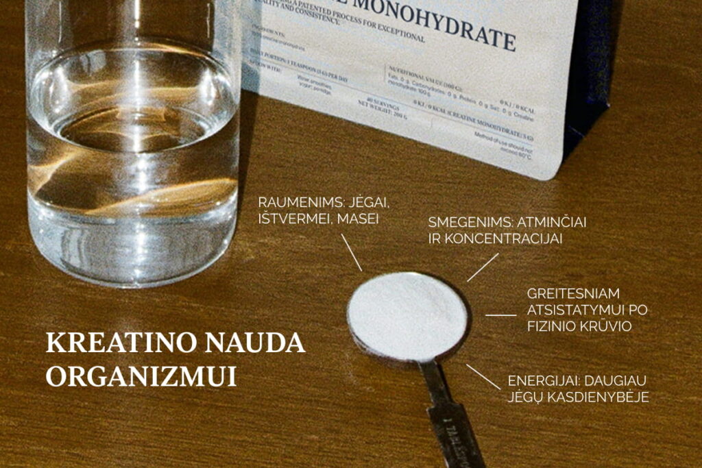 Kreatino nauda organizmui