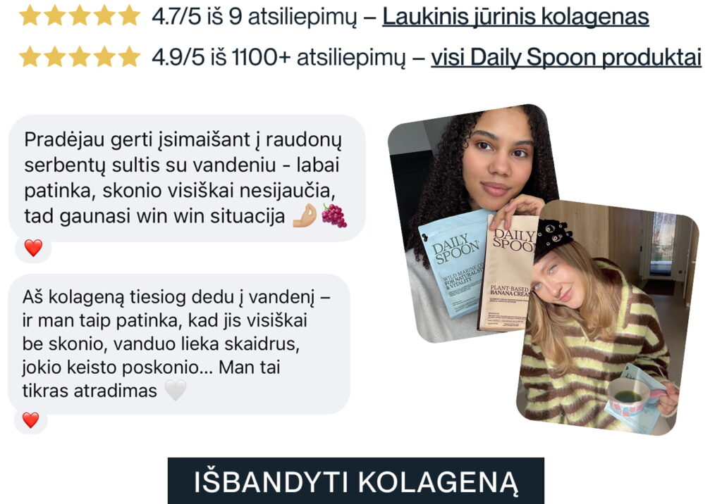 Atsiliepimai apie kolageną